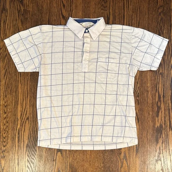 Vintage 90s Geometric Polo Shirt - Picture 1 of 8